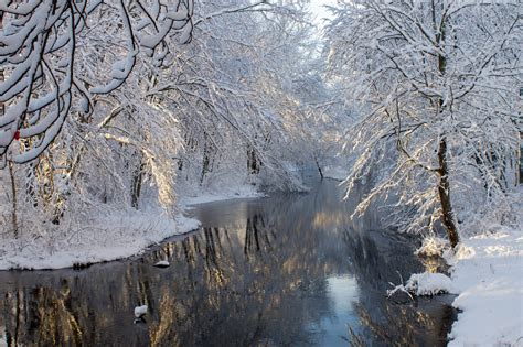 River In Winter Hd Wallpaper Background Image 2048x1365 Id775273