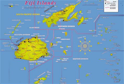 Large Detailed Fiji Islands Map Fiji Islands Large Detailed Map