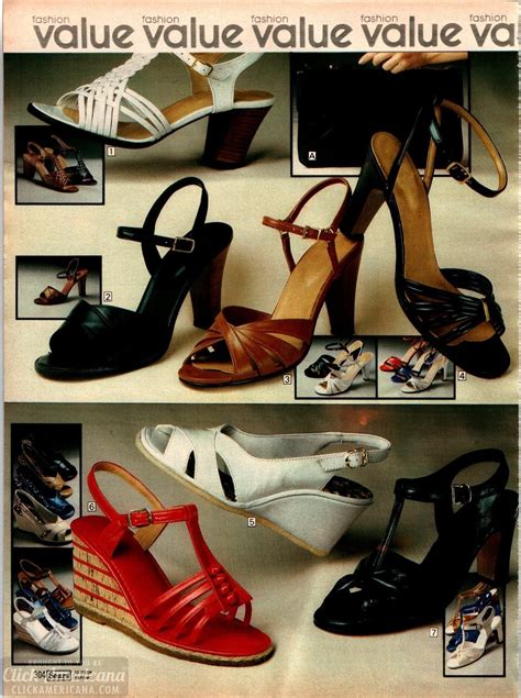 Late 70s Fashion Womens Shoes From The 1979 Sears Catalog Women