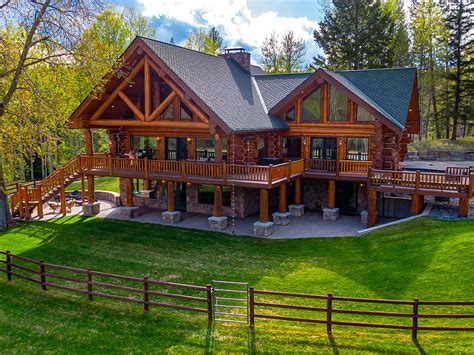 Beautiful Log Home In Montana Home Design Garden And Architecture Blog