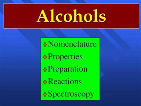 Ppt Alcohols Powerpoint Presentation Free Download Id1154162