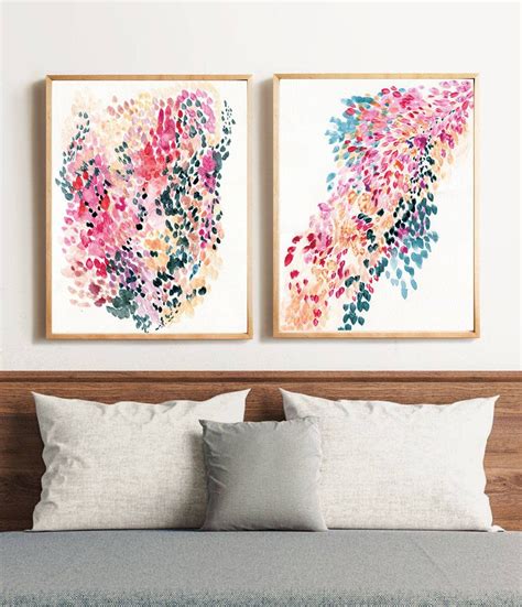 Modern Colorful ArtWall Art Prints Set of 2Set of 2 colorful | Etsy | Colorful wall art ...