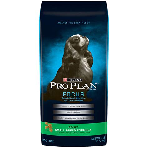 Diet dog food to meet their daily nutrition needs. Purina Pro Plan Focus Adult Small Breed Chicken Dog Food ...