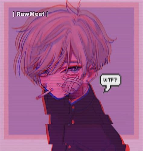 Glitch Anime Boy Posted By Christopher Mercado