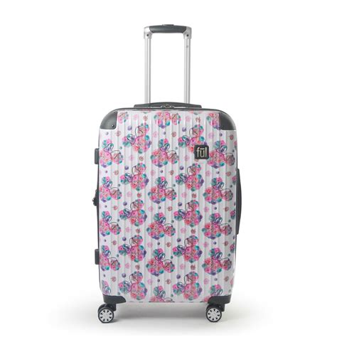 Ful Disney Minnie Mouse Floral 25 Printed Hardsided Rolling Luggage