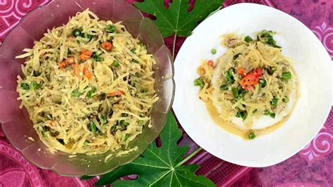 Resep kuliner lezat yang berbahan dasar daun pepaya. Resep Sayur pepaya Muda khas Bali - YouTube
