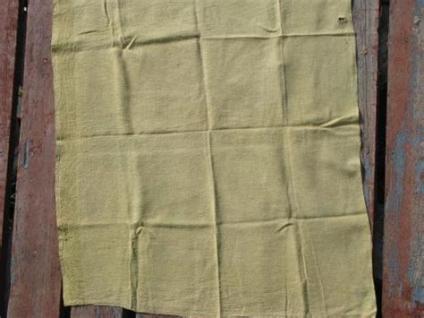 Lot Genuine Homespun Authentic Antique Hand Woven Cotton And Linen Fabric