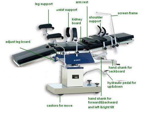 Manual Operation Theatre Bed Hydraulic Surgery Operating Room Tables
