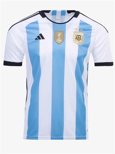 Argentina Home 3 Star Jersey 2022 World Cup Player Edition India