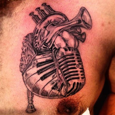 Musician At Heart Tattoo Tatouage Musique Artistes Tatoueurs