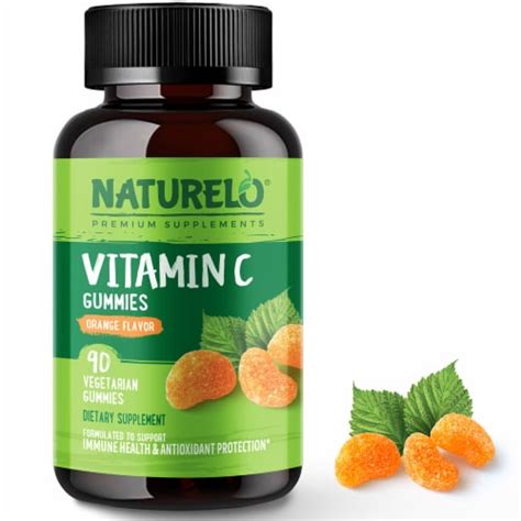 Naturelo Vitamin C Orange Flavor Vegan Gummies 90 Ct Smith’s Food And Drug