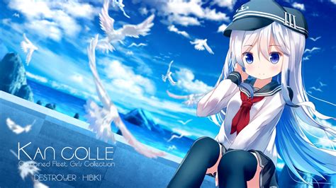 Desktop Wallpaper Hibiki Kancolle Kantai Anime Girl Hd Image