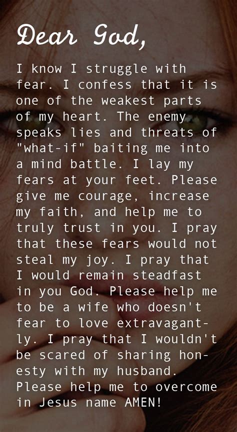 Prayer Of The Day Letting Go Of Fears