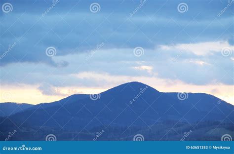 Blue Mountains Stock Image Image Of Melancholy Skies 63651383