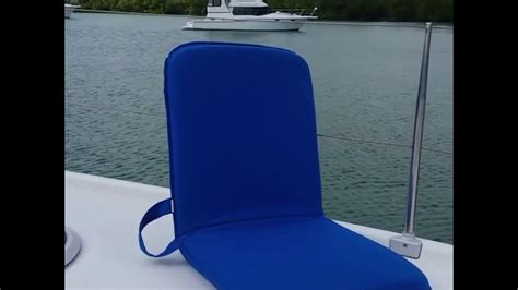 Portable Boat Cushion Adjustable Sport A Seat Youtube