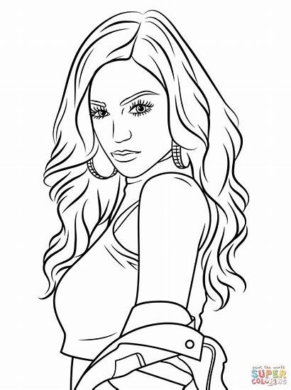Coloring Pages Cher Lloyd Printable Drawing Paper