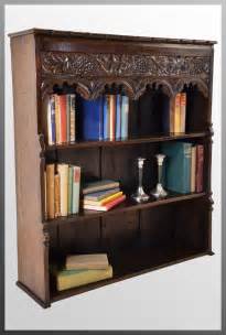 Open Bookcase Library Cabinet Gothic Book Shelves Antiques Atlas