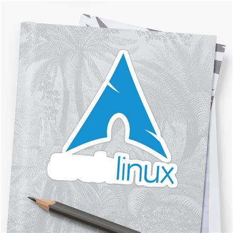 Arch Linux Design Sticker By Unbrutidut Redbubble