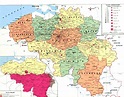 Administrative map of Belgium. Belgium administrative map | Vidiani.com ...