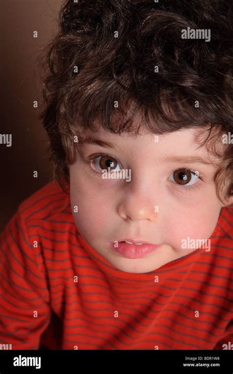 Young Boy Looking Up Stock Photo Alamy