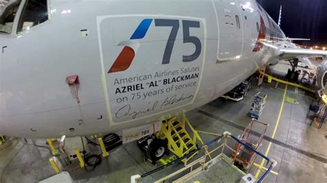 American Airlines Celebrates Azriel Al Blackman A Technician With 75