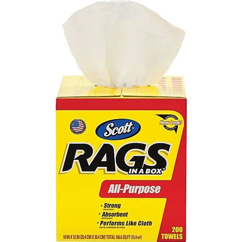 Scott® Rags In A Box All Purpose Towels 200 Towelsbox 75260 Staples