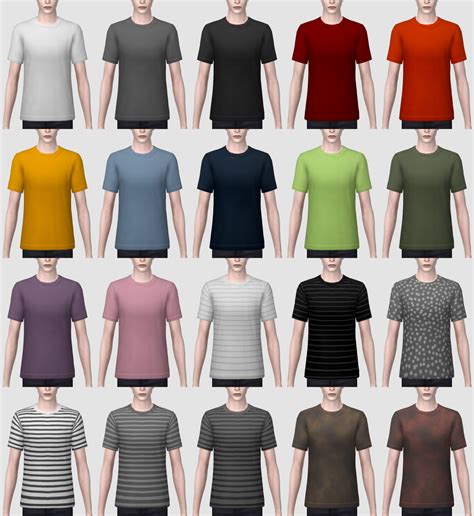Base T Shirt Female Male Hq Compatible Base Game Compatible Swatches Edits Of EA