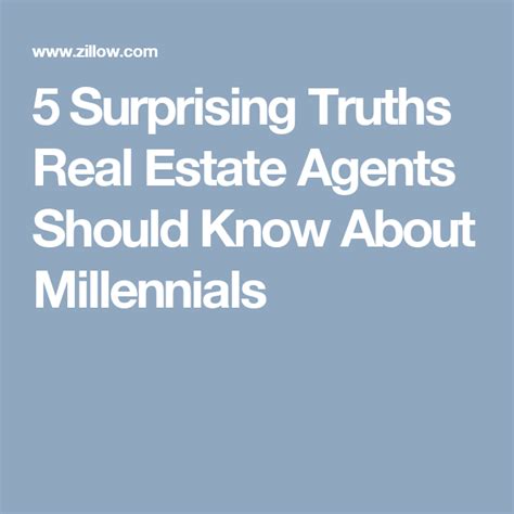 5 surprising truths real estate agents should know about millennials estate agents housing