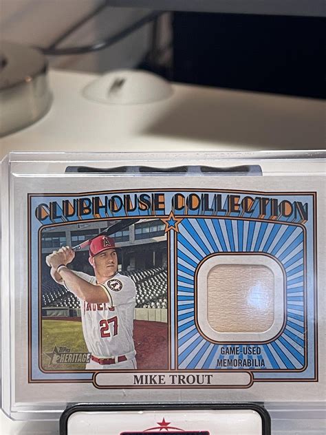 Mike Trout Relic From Heritage Mega Rbaseballcards