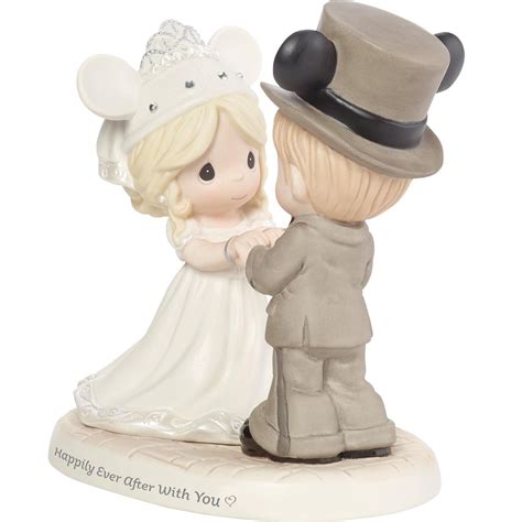 Precious Moments Happily Ever After Disney Wedding Couple Figurine 6