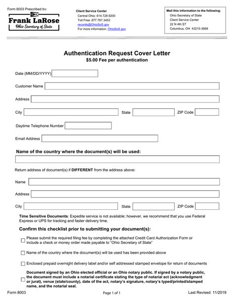 Form 8003 Fill Out Sign Online And Download Fillable Pdf Ohio