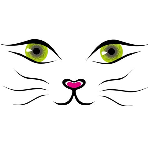 Cat Cartoon Clip Art Cute Cat Face Vector Material Png