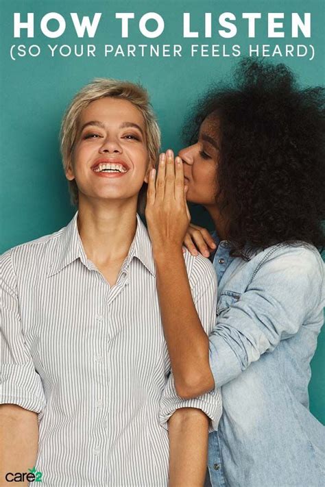 3 Simple Yet Effective Ways To Make Your Partner Feel Heard Sex And Love Network For Good