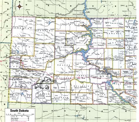 South Dakota County Map Printable Printable Maps