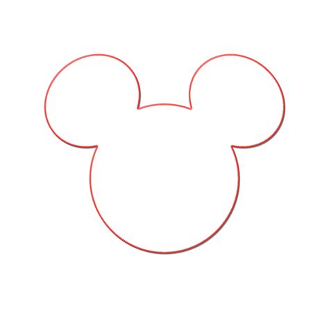 Outline Of Mickey Mouse Head Free Download On Clipartmag