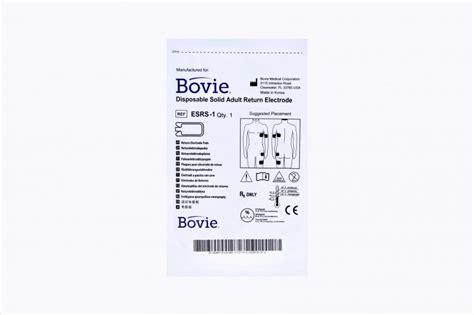 Symmetry Surgical Esrs 1 Bovie Disposable Solid Adult Return