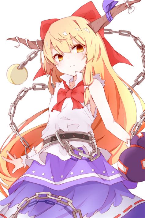 Ibuki Suika Touhou Drawn By Nankotsu Danbooru