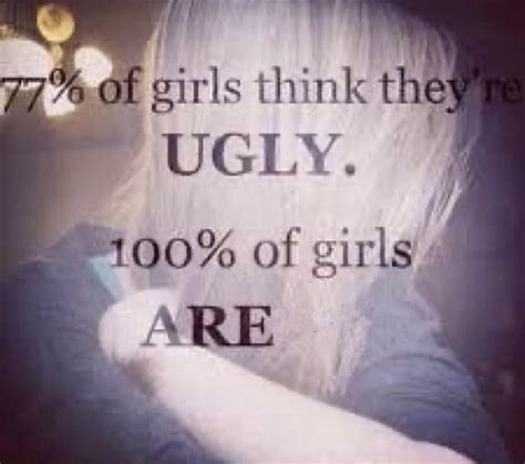 Reactions On Twitter 77 Percent Of Girls Think Theyre Ugly 100