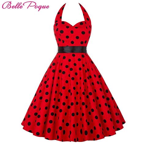 Belle Poque Summer Dresses Casual Polka Dot Vintage Swing Pinup Party Dress Plus Size With