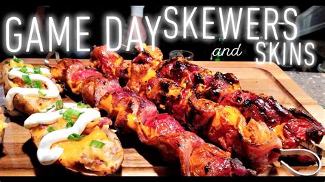 Gameday Skewers And Skins Buffalo Bacon Chicken Skewers Loaded