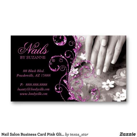 In the business plan for a nail salon the following type of information should be provided: Nail Salon Business Card Pink Glitter | Zazzle.com | Nail salon business cards, Salon business ...
