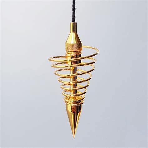 Spiral Gold Pendulum Baj Pendulums Uk