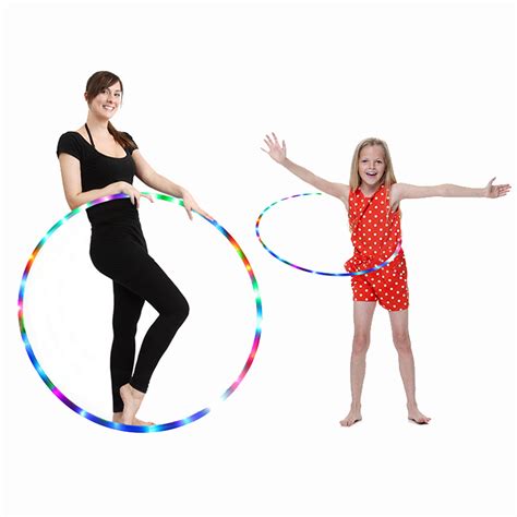 China Led Hula Hoop Fully Rechargeable And Collapsable 14 Color