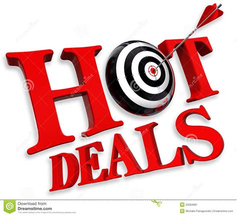 Hot Deals Red Logo Stock Image - Image: 25284681