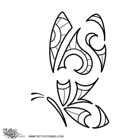 Farfalla Sl Unione Farfalla Lettere Original Polynesian Tattoo Design