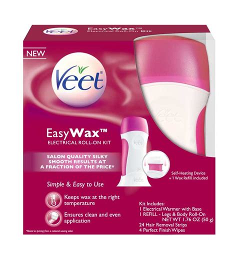 Veet Easy Wax Roll On Hair Remover Wax Kit 1 Count Beauty Tools And Accessories