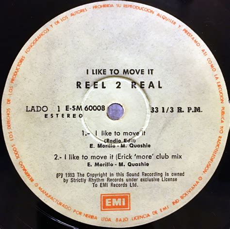 Reel 2 Real Featuring The Mad Stuntman I Like To Move It 1993 Vinyl