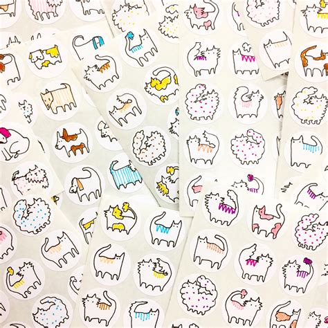 Hand Drawn Stickers Made To Order Etsy