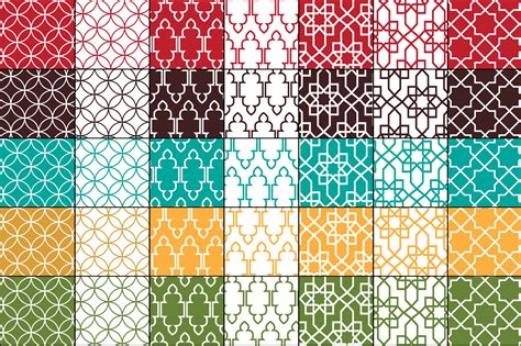 Seamless Moroccan Pattern Bundle 148578 Patterns Design Bundles