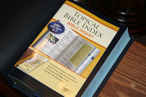 Topical Bible Index Bible Insert From Rose Publishing Bible Buying Guide